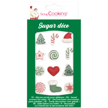 decors sucrés pour gâteaux de Noël ScrapCooking