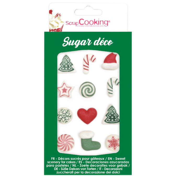 decors sucrés pour gâteaux de Noël ScrapCooking