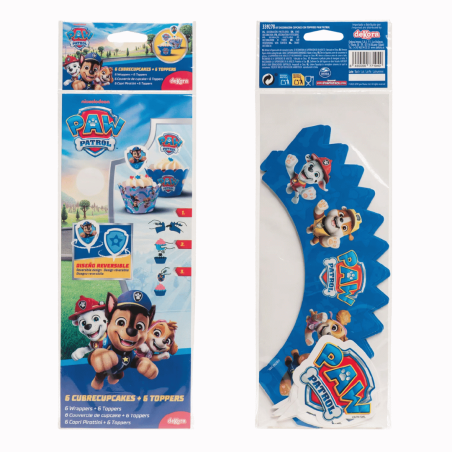 Kit décoration cupcake Pat patrouille pour anniversaire enfant