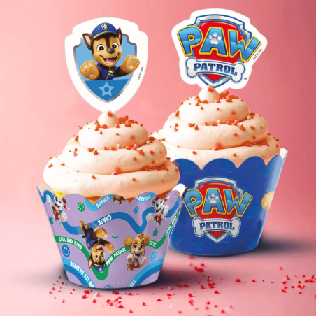 Kit décoration cupcake Pat patrouille pour anniversaire paw patrol