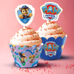 Kit décoration cupcake Pat patrouille pour anniversaire paw patrol