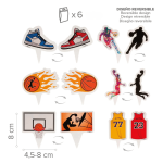 cupcake toppers basketball