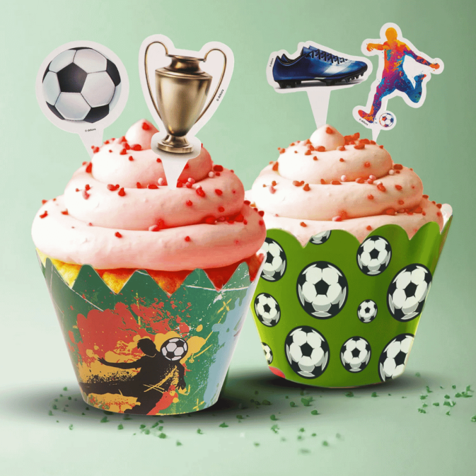 Kit décoration cupcake pour anniversaire thème football