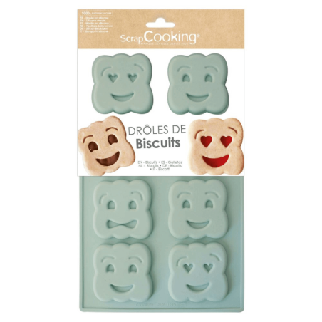 Moule en silicone Scrapcooking pour biscuits façon BN