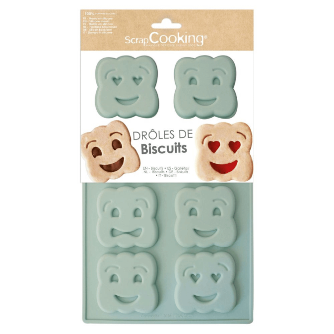 Moule en silicone Scrapcooking pour biscuits façon BN