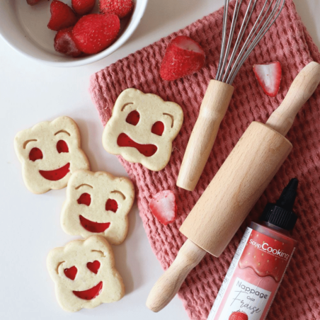 Moule silicone drôle de biscuits façon BN pour goûter