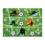 feuilles comestibles pour contour de gâteau foot