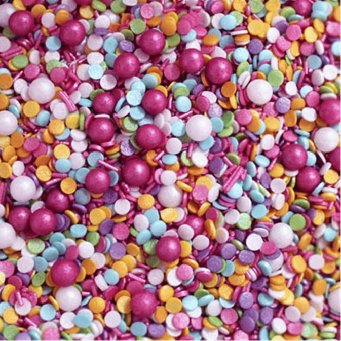 sprinkles colorés bubble gum azucren