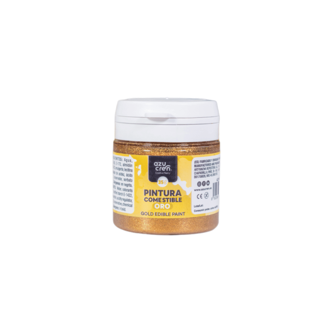 peinture alimentaire or pour gâteau Azucren