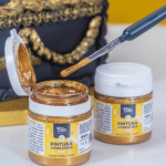peinture pour gateau dorée Azucren