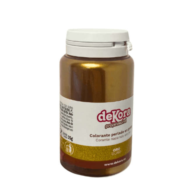 colorant alimentaire liposoluble en poudre or effet perlé dekora