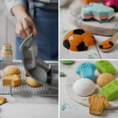 Moule silicone pour gâteau football