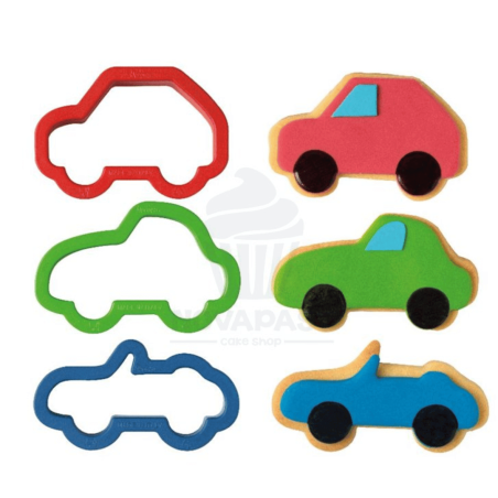 3 emporte-pièces voiture Decora