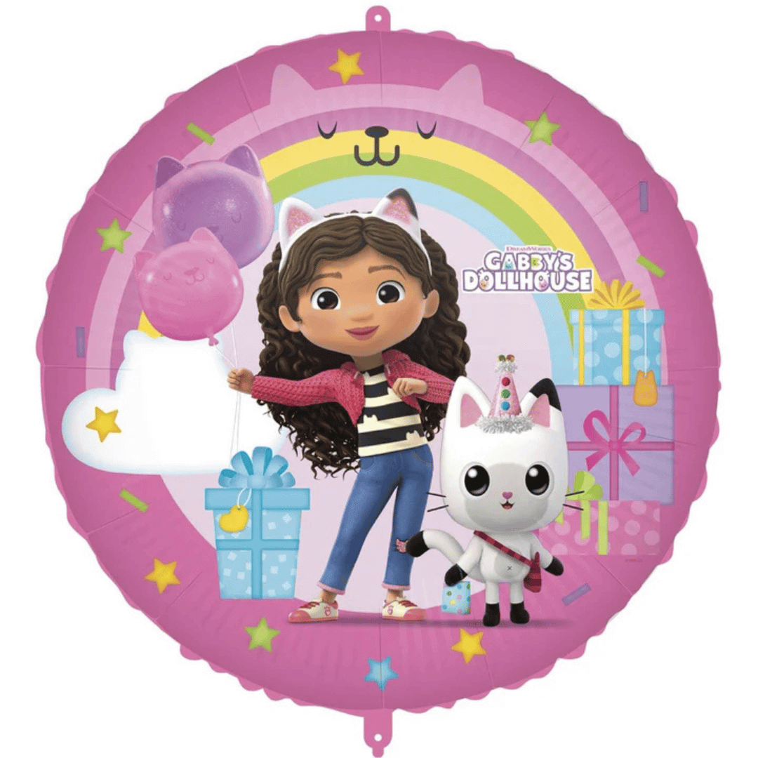 ballon géant en aluminium gabby chat et la maison magique 46 cm
