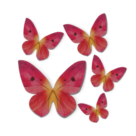 décoration azyme papillons - lot de 79 décors comestibles