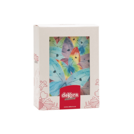 Décoration azyme papillon multicolore x87