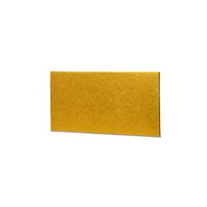 semelle gateau rectangle dorée