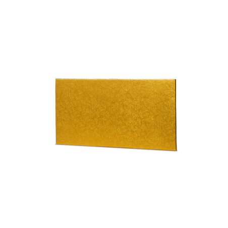 semelle gateau rectangle dorée