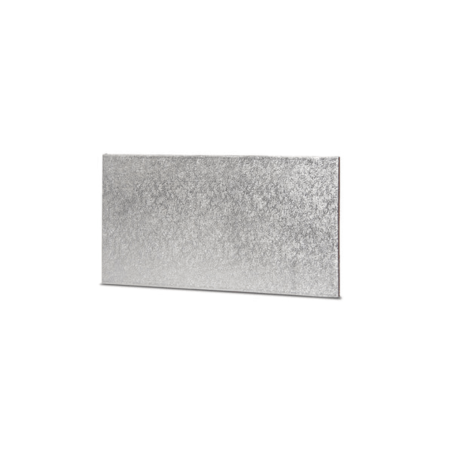 cake board 25 cm argenté pour gateau rectangulaire