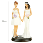 hauteur figurine gateau de mariage 2 femmes