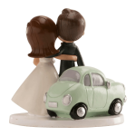 Figurine gâteau mariage voiture just married