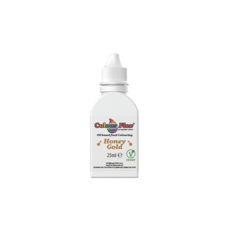 colorant liposoluble pour chocolat doré 25 ml sugarflair colours