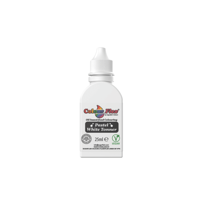 colorant blanc liposoluble pour chocolat et crèmes sugarflair colours