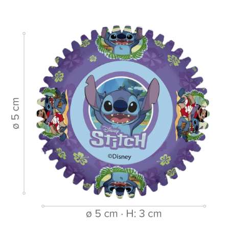 caissettes à cupcakes stitch 5 cm
