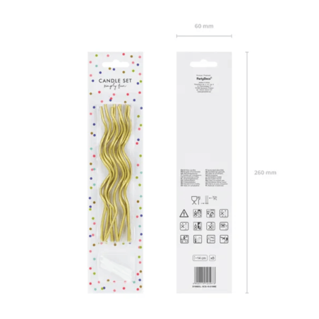 bougies anniversaire spirales longues 14 cm