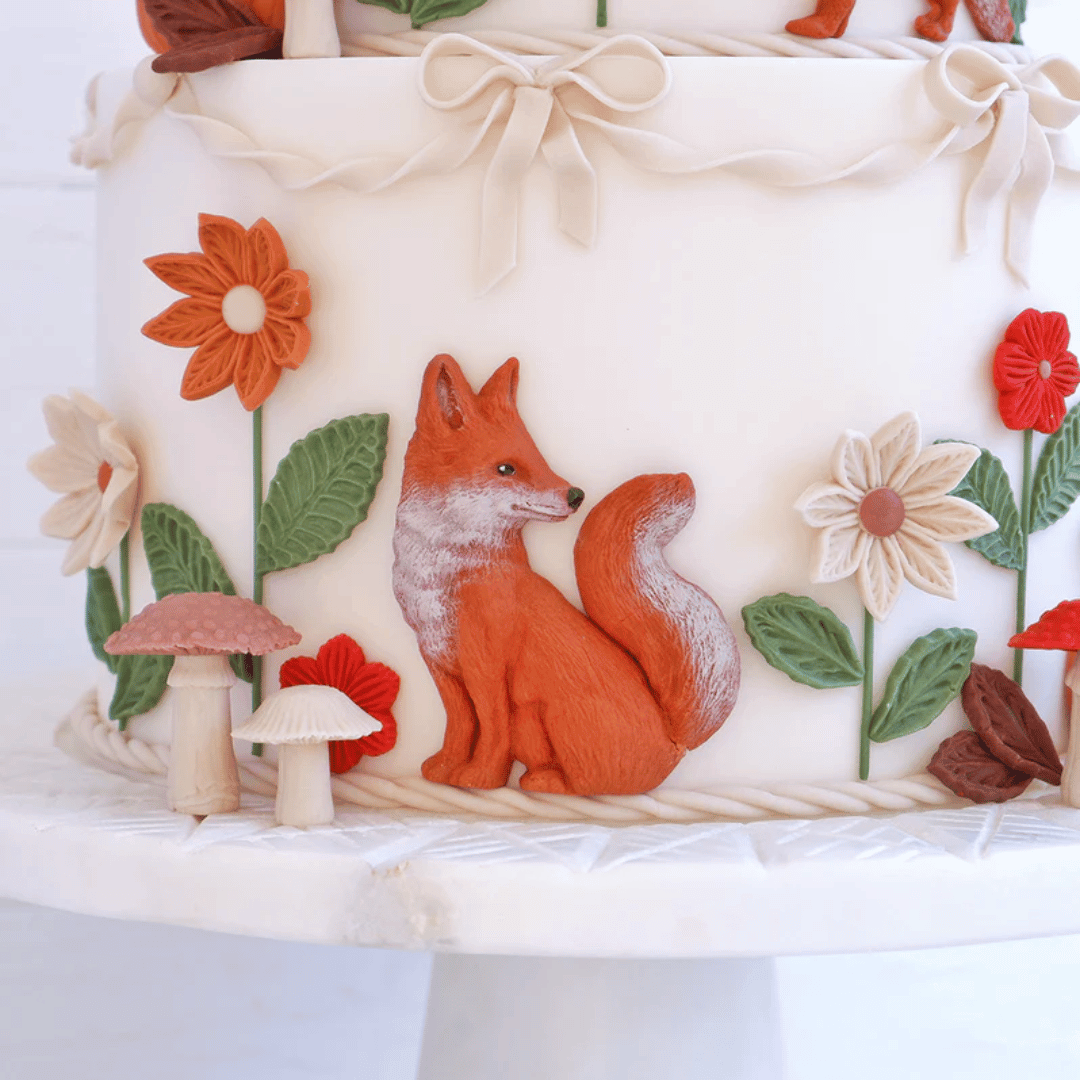 decor en pate a sucre renard