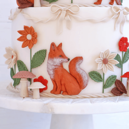 decor en pate a sucre renard