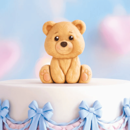 decoration pate a sucre ourson