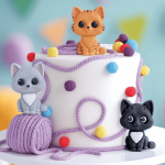 decorations pate a sucre chat