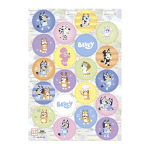 Mini disque comestible pour cupcakes et gâteau bluey