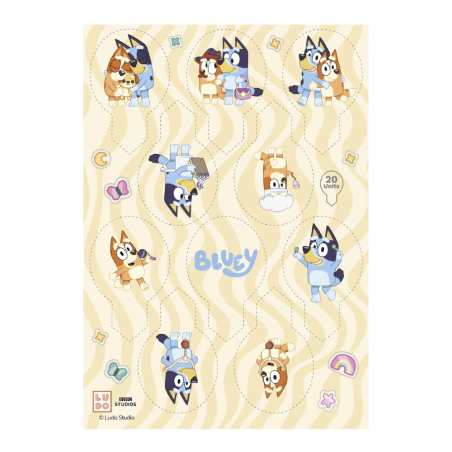 20 cupcake toppers bluey