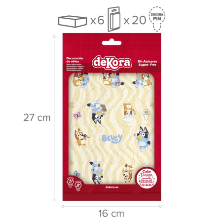 decoration pour cupcakes bluey