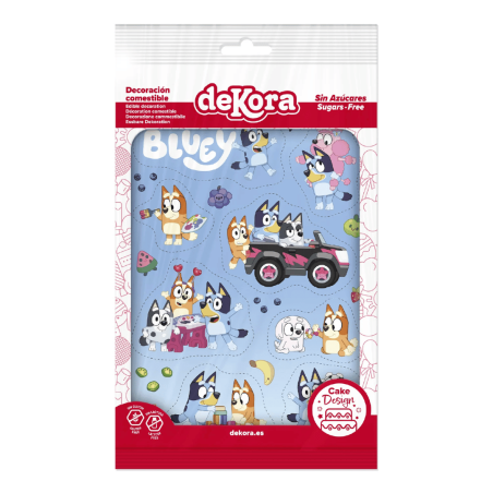 decorations comestibles pour gâteau bluey