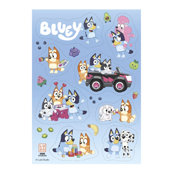 decorations azyme bluey pour gateau