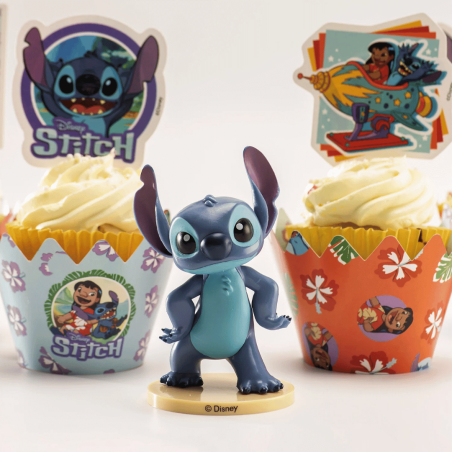 decoration gateau stitch avec figurine disney