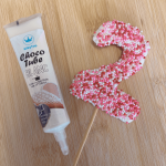 choco tube chocolat blanc deco gateau