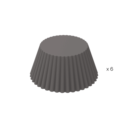Moule à muffins pour airfryer en silicone x6