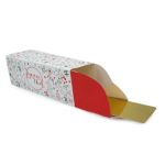 boite pour buche de noel et semelle dorée