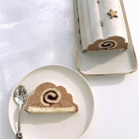 buche de noel nuage avec moule cécoa paris