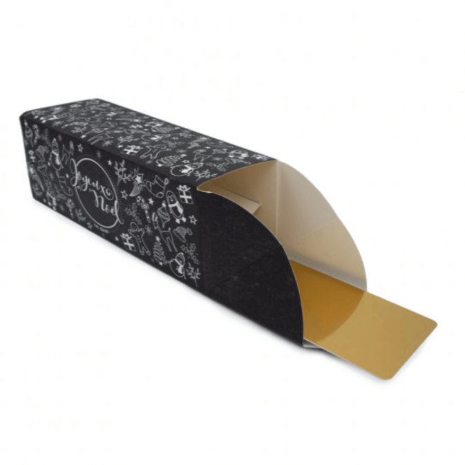boite a buche noire avec motifs de noel cécoa paris