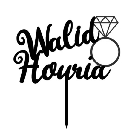 cake-topper-mariage-bague-noir