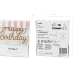 bougie anniversaire or mat happy birthday