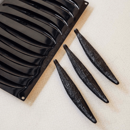 trompe oeil vanille comme Cédric Grolet avec moule silicone Pavoni