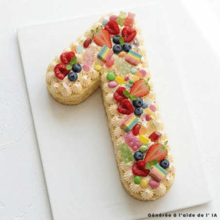 number cake décoré 1