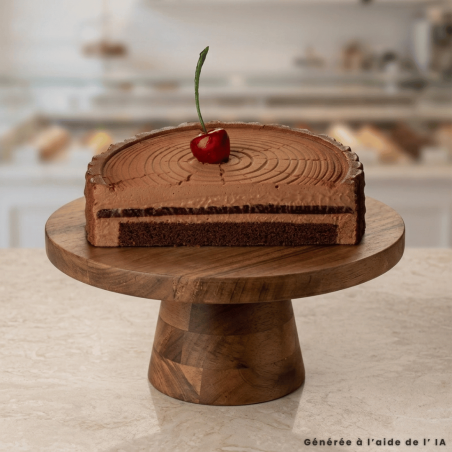 entremets chocolat gateau rondin de bois avec moule silicone foresta de pavoni italia