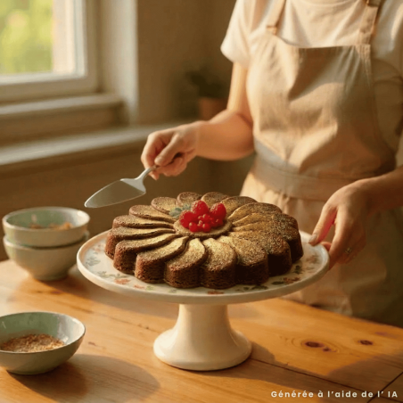 gateau chocolat framboise poudre dorée marguerite